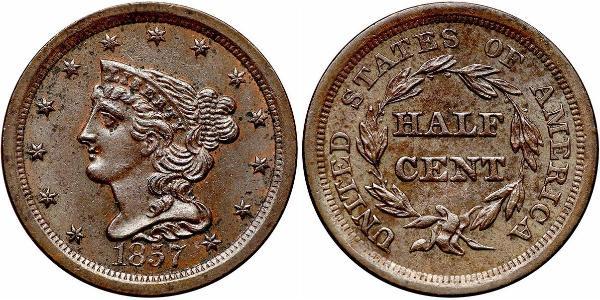 1/2 Cent Stati Uniti d