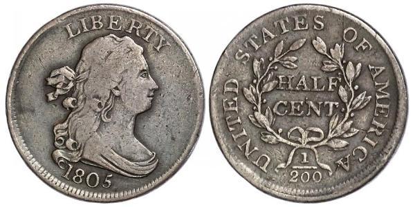 1/2 Cent Stati Uniti d