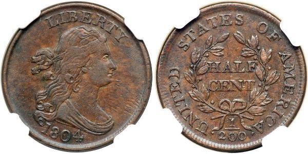 1/2 Cent Stati Uniti d