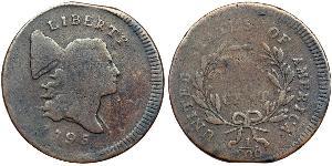 1/2 Cent 美利堅合眾國 (1776 - ) 銅 