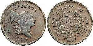 1/2 Cent 美利堅合眾國 (1776 - ) 銅 