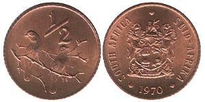 1/2 Cent South Africa 青铜 