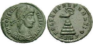 1/2 Centenionalis Imperio romano (27BC-395) Bronce Constancio II (317 - 361)