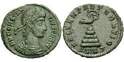 1/2 Centenionalis Римская империя (27BC-395) Бронза Констанций II (317 - 361)