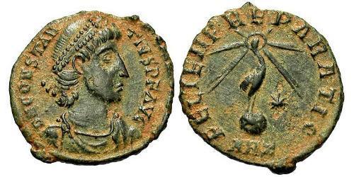1/2 Centenionalis Римская империя (27BC-395) Бронза Констант I (320-350)