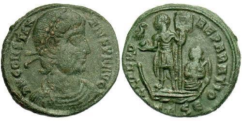 1/2 Centenionalis Римская империя (27BC-395) Бронза Констанций II (317 - 361)