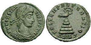 1/2 Centenionalis Римська імперія (27BC-395) Бронза Констанцій II (317 - 361)