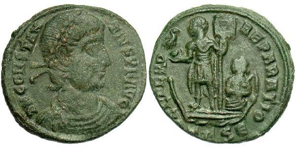 1/2 Centenionalis Римська імперія (27BC-395) Бронза Констанцій II (317 - 361)