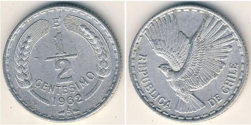 1/2 Centesimo Cile Alluminio 
