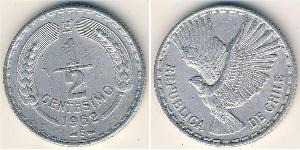 1/2 Centesimo Chile Aluminium 