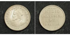 1/2 Centesimo Panamá Rame/Nichel 