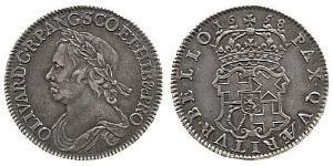 1/2 Corona Commonwealth of England (1649-1660) Argento 