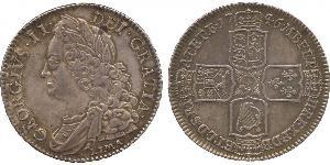 1/2 Corona Regno Unito di Gran Bretagna (1707-1801) Argento Giorgio II (1683-1760)