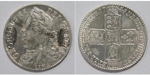 1/2 Corona Regno Unito di Gran Bretagna (1707-1801) Argento Giorgio II (1683-1760)