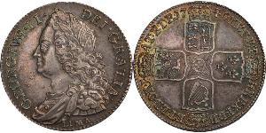 1/2 Corona Regno Unito di Gran Bretagna (1707-1801) Argento Giorgio II (1683-1760)