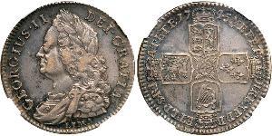 1/2 Corona Regno Unito di Gran Bretagna (1707-1801) Argento Giorgio II (1683-1760)