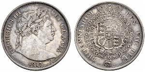 1/2 Corona Regno Unito di Gran Bretagna e Irlanda (1801-1922) Argento Giorgio III (1738-1820)