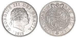 1/2 Corona Regno Unito di Gran Bretagna e Irlanda (1801-1922) Argento Giorgio III (1738-1820)