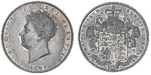 1/2 Corona Regno Unito di Gran Bretagna e Irlanda (1801-1922) Argento Giorgio IV (1762-1830)