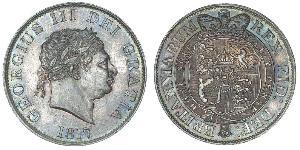 1/2 Corona Regno Unito di Gran Bretagna e Irlanda (1801-1922) Argento Giorgio III (1738-1820)