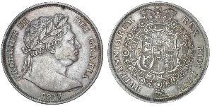 1/2 Corona Regno Unito di Gran Bretagna e Irlanda (1801-1922) Argento Giorgio III (1738-1820)