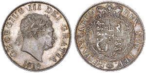 1/2 Corona Regno Unito di Gran Bretagna e Irlanda (1801-1922) Argento Giorgio III (1738-1820)