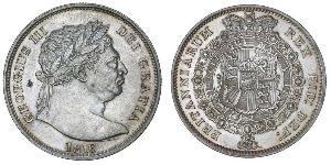 1/2 Corona Regno Unito di Gran Bretagna e Irlanda (1801-1922) Argento Giorgio III (1738-1820)