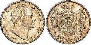 1/2 Corona Regno Unito di Gran Bretagna e Irlanda (1801-1922) Argento Guglielmo IV (1765-1837)