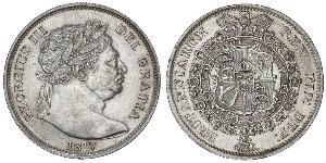 1/2 Corona Regno Unito di Gran Bretagna e Irlanda (1801-1922) Argento Giorgio III (1738-1820)