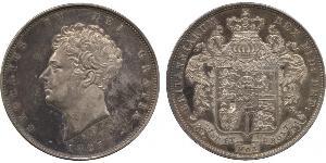 1/2 Corona Regno Unito di Gran Bretagna e Irlanda (1801-1922) Argento Giorgio IV (1762-1830)