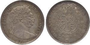 1/2 Corona Regno Unito di Gran Bretagna e Irlanda (1801-1922) Argento Giorgio III (1738-1820)