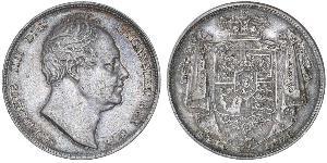 1/2 Corona Regno Unito di Gran Bretagna e Irlanda (1801-1922) Argento Guglielmo IV (1765-1837)