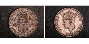 1/2 Corona Southern Rhodesia (1923-1980) Argento Giorgio VI (1895-1952)