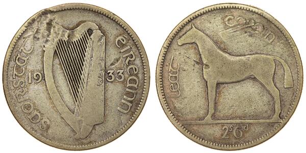 1/2 Corona Irlanda (1922 - )  