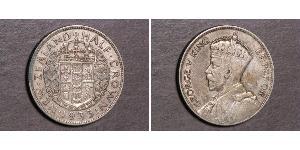 1/2 Crown Nouvelle-Zélande Argent George V (1865-1936)