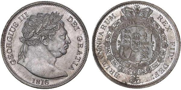 1/2 Crown Royaume-Uni de Grande-Bretagne et d