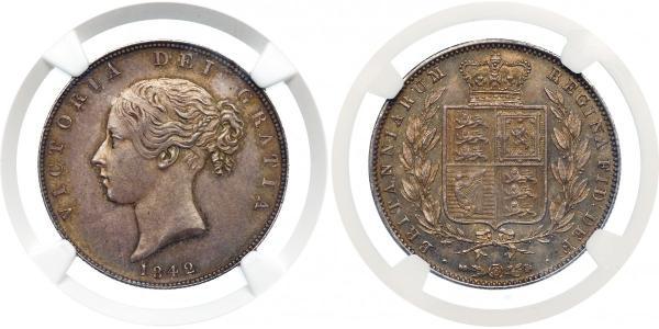 1/2 Crown Royaume-Uni de Grande-Bretagne et d