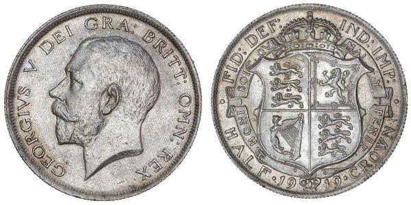 1/2 Crown Royaume-Uni de Grande-Bretagne et d