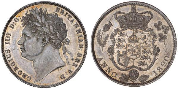 1/2 Crown Royaume-Uni de Grande-Bretagne et d