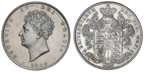 1/2 Crown Royaume-Uni de Grande-Bretagne et d