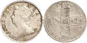 1/2 Crown Royaume de Grande-Bretagne (1707-1801) Argent Anne (reine de Grande-Bretagne)(1665-1714)