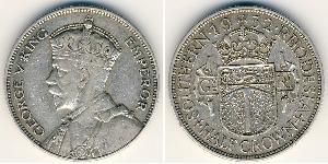 1/2 Crown Southern Rhodesia (1923-1980) Argent George V (1865-1936)