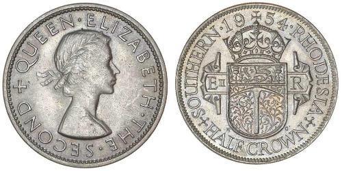 1/2 Crown Southern Rhodesia (1923-1980) Argent Elizabeth II (1926-2022)