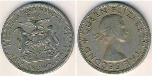 1/2 Crown Rhodesia (1965 - 1979) Copper 