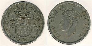 1/2 Crown Southern Rhodesia (1923-1980) Copper/Nickel George VI (1895-1952)