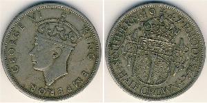 1/2 Crown Southern Rhodesia (1923-1980) Copper/Nickel George VI (1895-1952)