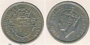 1/2 Crown Southern Rhodesia (1923-1980) Copper/Nickel George VI (1895-1952)