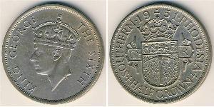 1/2 Crown Southern Rhodesia (1923-1980) Cuivre/Nickel George VI (1895-1952)