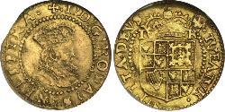 1/2 Crown Kingdom of England (927-1649,1660-1707) Gold James I (1566-1625)