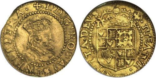 1/2 Crown Kingdom of England (927-1649,1660-1707) Gold James I (1566-1625)